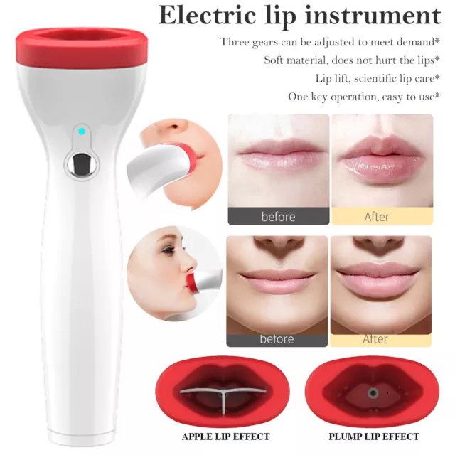Electric Lip Plumper USB Rechargeable Natural Lip Enhancer Lip Plumping Decive