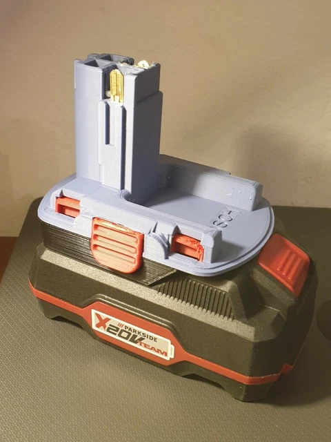 Parkside X20v Team Battery In Ferrex Tool (battery Enter From Same Side