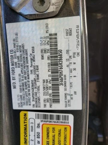 Power Brake Booster Fits 14-16 FUSION 8170402