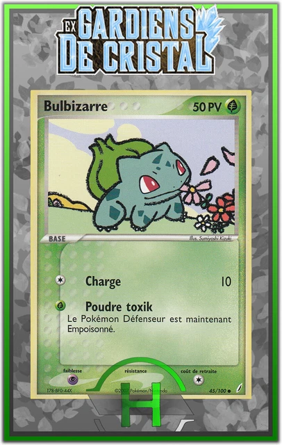 Bulbizarre - EX:Guardians of Crystal - 45/100 - French Pokemon Card