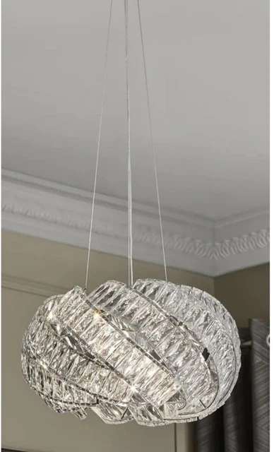 Next Belgravia 5 Light Chandelier Ceiling Light Pendant Clear Crystals RRP £199