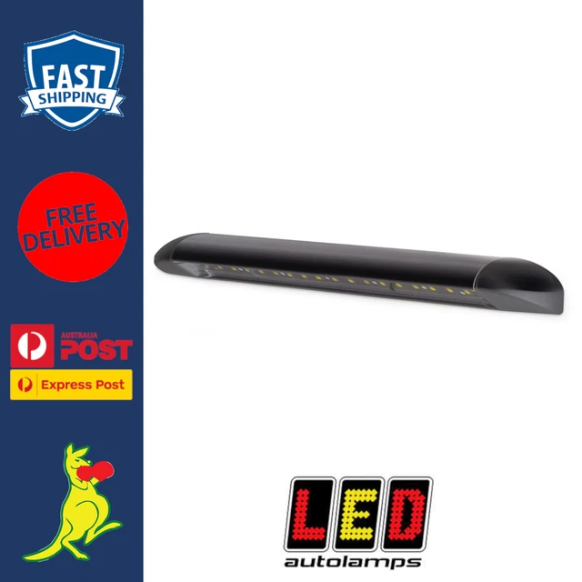 LED Autolamps LED Caravan Awning Light RV LED Awning Porch Light 260mm 12V Black
