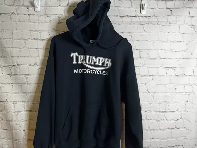 Triumph Motorcycles Mens Long Sleeve Hoodie Size Large
