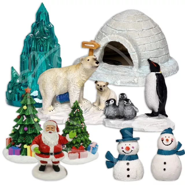 Weihnachtsmann Weihnachtsbaum Aquarium Ornament Schneemann Pinguin Weihnachten Fischtank