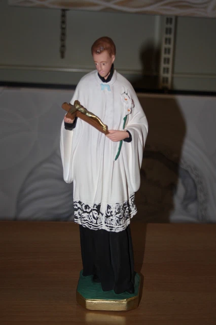 Statua Madonna Di Lourdes 30 Cm In Gesso | Aureola Luminosa | Artigianato Italiano - Foto 4