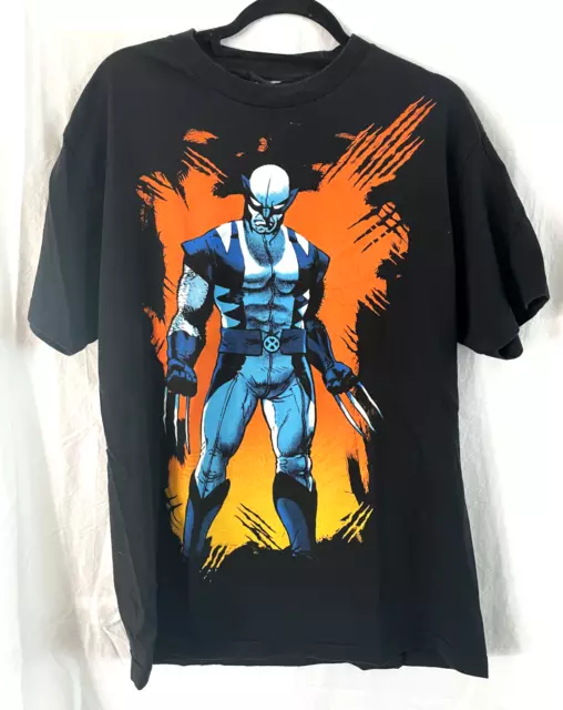 MARVEL Comics WOLVERINE XMEN Mad Engine T-Shirt Graphic Tee Size L