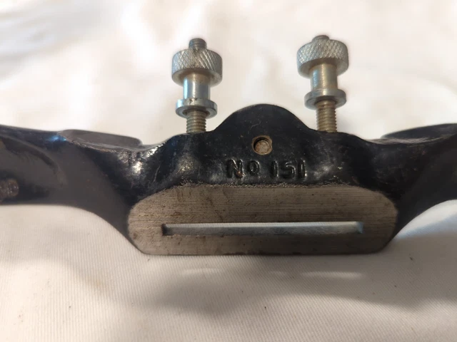 Vintage STANLEY Sweetheart No. 151 Adjustable Spoke Shave SW Woodworking Tool 3