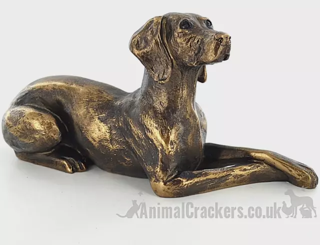 Weimaraner figurine ornament bronze effect dog lover gift sculpture collectable