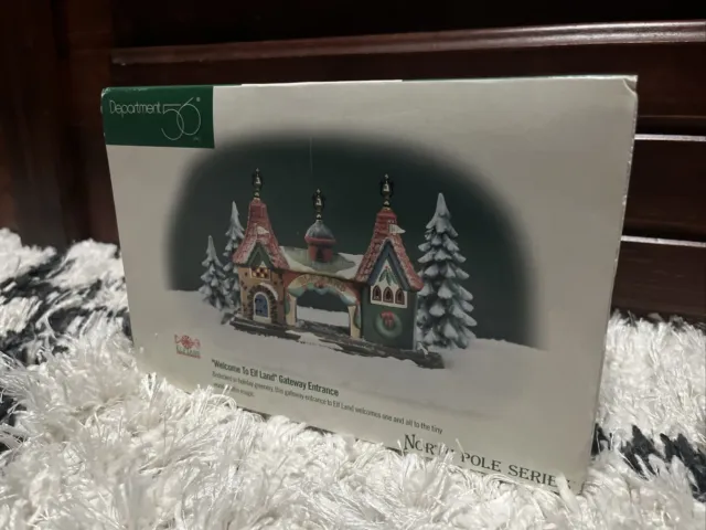 Department D56 Welcome to Elf Land" Gateway Entrance NORTH POLE SERIES #56431