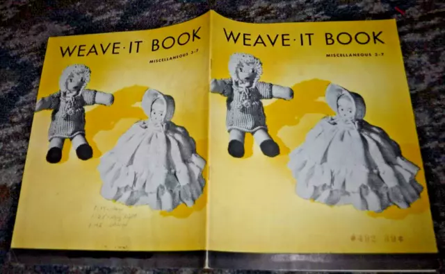 Libro Weave It De Hero Mfg. Libro De Instrucciones Co De Colección