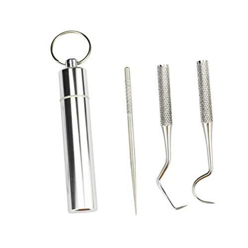 MILISTEN 3Pcs Cure-Dents en Acier Inoxydable de Nettoyage de Crochet de Dent ...