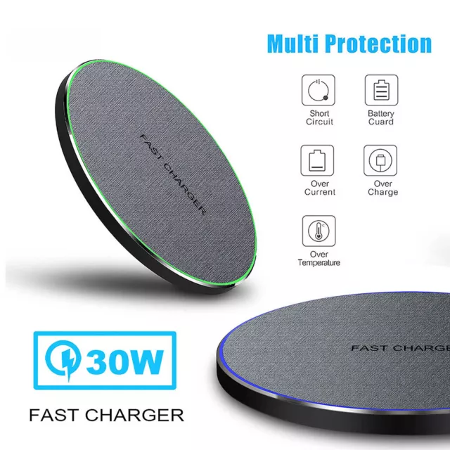 30W/20W/15W/10W  Wireless Charger Induktive Ladegerät Pad Für Apple iPhone 13