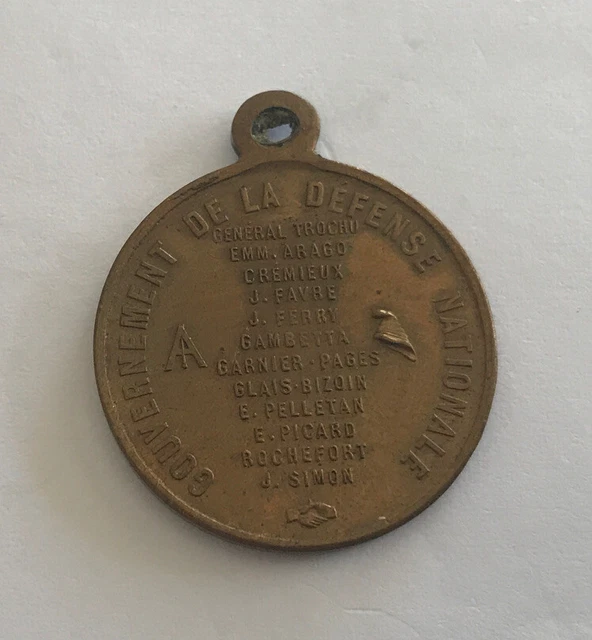 Locket Government de La Defense National 1870 REF61863