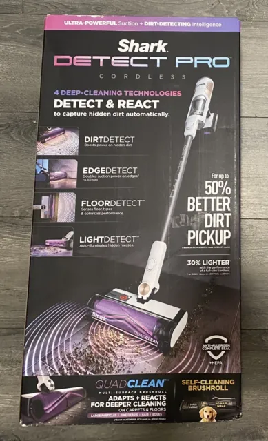 Shark DETECT PRO Detect & React Cordless Stick Vacuum IW1120 White