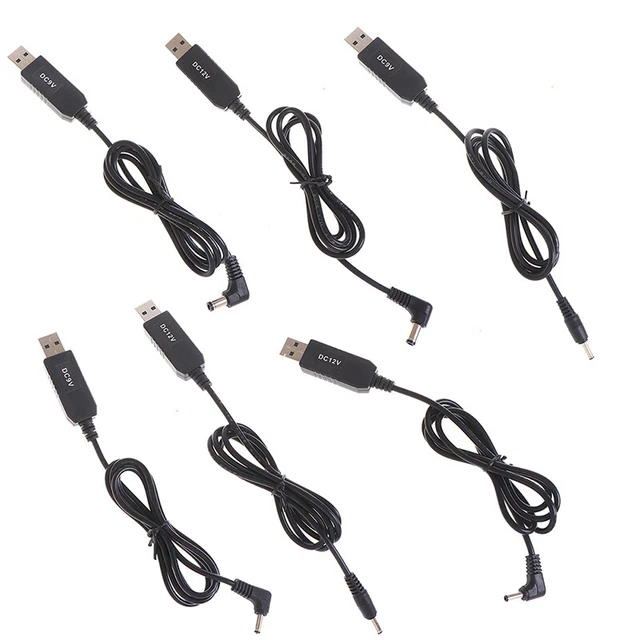 USB POWER BOOST line DC 5V to 9V 12V Step UP Adapter Cable 3.5*1.35mm 5 ...