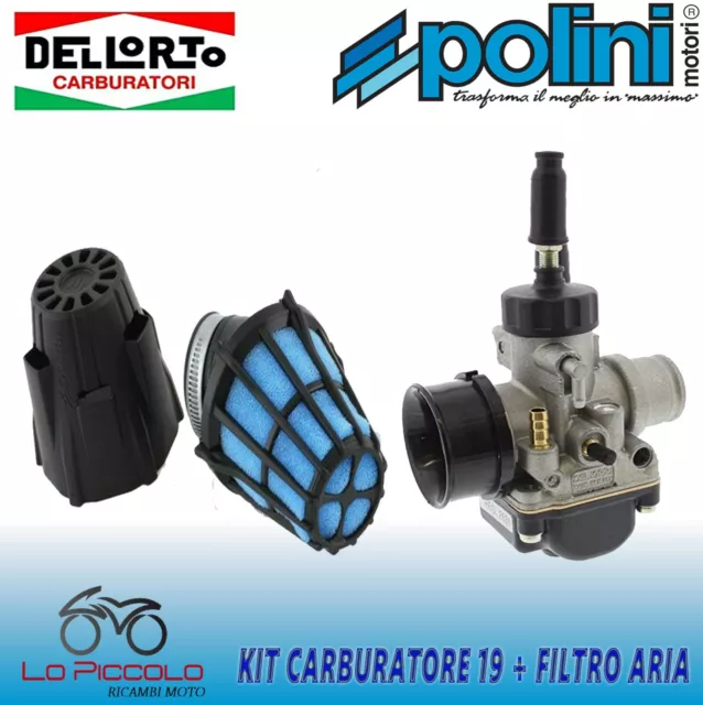 Carburatore Dell'orto Phbg 19 Ds + Filtro Aria Polini Gilera Runner Typhoon 50