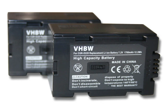 Batterie Li-ion 900mAh Pour Caméscopes Panasonic NV-DA1, NV-DS1 Et Autres Modèles - Neuve