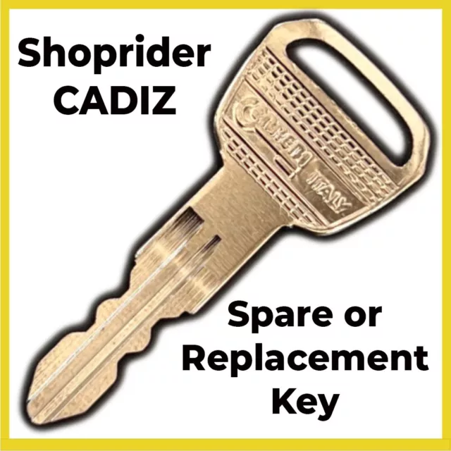 Shoprider Cadiz Mobility Scooter Spare or Replacement Key Good Quality