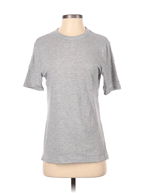 New Balance Women Gray Short Sleeve T-Shirt S