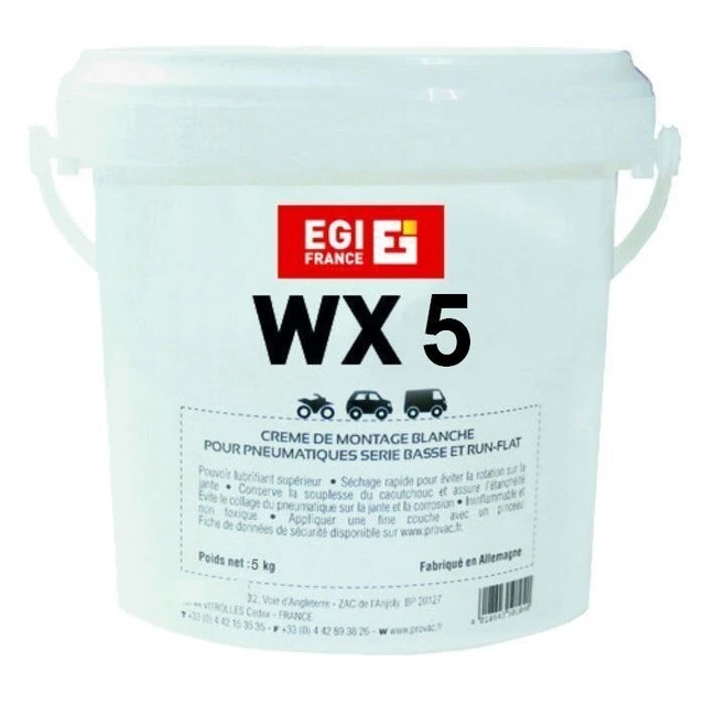 Pate A Pneu Blanche Montage Pneu - Pot 5 Kg - Produit Pro - Livraison Gratuite