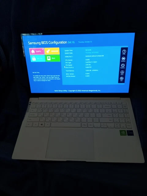 2021 Samsung Galaxy Laptop - 15.6" - Intel i7-1165G7- Bi-lingual keyboard