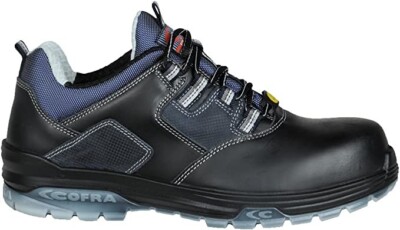 COFRA Rap Da Uomo S3 Nero Workwear Sicurezza Lacci Stivali Nero Taglia UK 8 EU 42 NUOVI 
