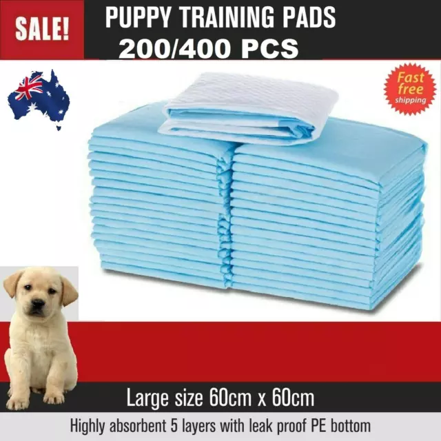 Pet Dog Cat Training Pee Urine Pads Absorbent Indoor Puppy Toilet Mat 200/400pcs