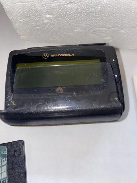 Vintage Motorola LS750 Pager W/ Belt Clip As Is Parts Repair