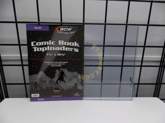 BCW Silver Age Comic Book Topload Holder 1 - 2 - 3 - 4 - 5 - 10  Choose Quantity