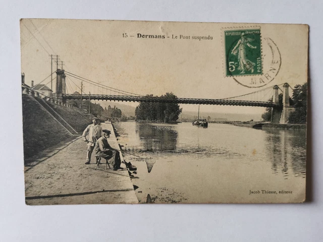 CPA 51 DORMANS - Le Pont Suspendu