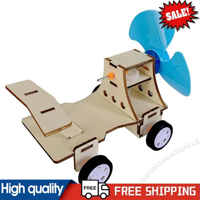EDUCATIONAL SCIENCE EXPERIMENT Kit DIY Wooden Toys Assembly Car Model ...