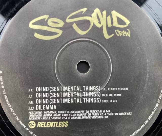 So Solid Crew - Oh No - Uk Garage 12” Vinyl Record Dj - Buy 1 Get 1 50% Off