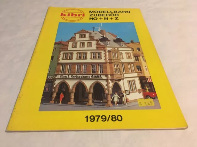 Kibri Modellbahnzubehör Katalog 1979/80 mit Preisliste