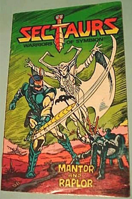 Sectaurs Mini Comic Rare Promo Giveaway Mantor & Raplor Promotional Coleco