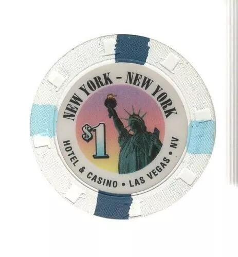 New York New York $1 Casino poker chip Casino Las Vegas, NV