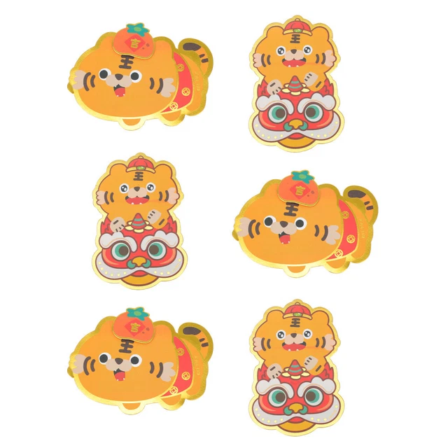 6 paquetes rojos 2022 sobres rojos año nuevo lunar Hongbao 2022 2022 Hongbao