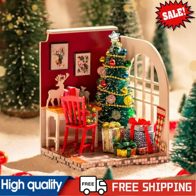 20x16x5.5CM House Miniatures with Furniture Christmas
