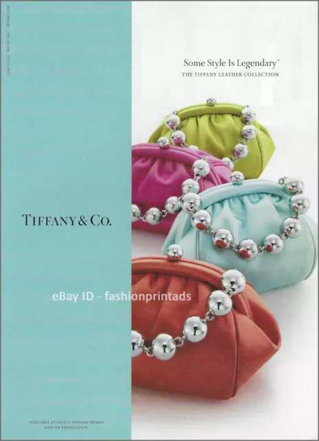 TIFFANY & CO. Accessories 1-Page Magazine PRINT AD 2011 the leather collection