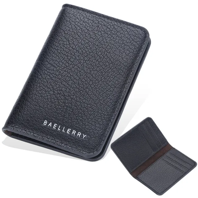 Mens Minimalist Slim Wallet Leather Credit Card Holder Bag Front Pocket Purse US
