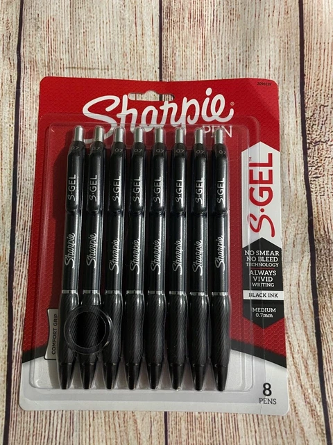 Sharpie S-Gel, Gel Pens, Medium Point (0.7mm), Assorted Colors, 8 Count