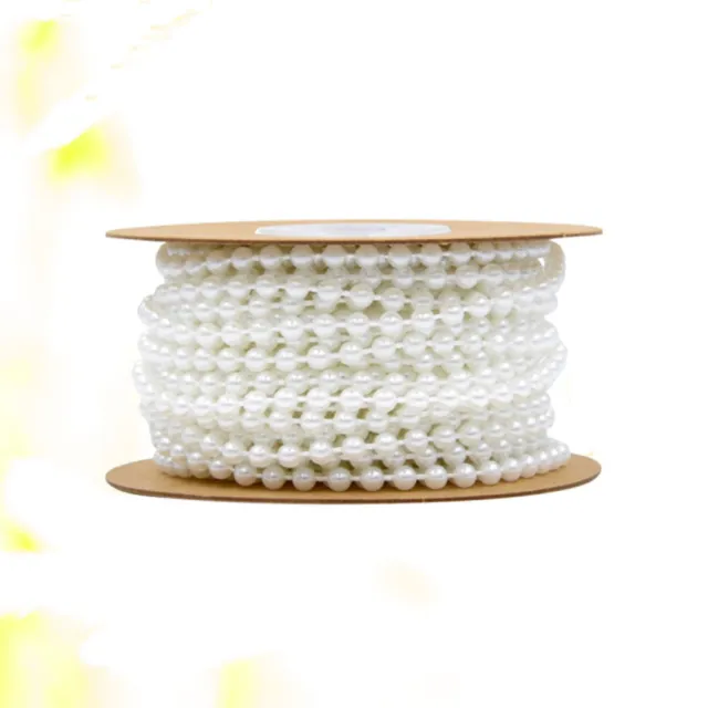 White Pearl Spool Pearl Beads On String Pearl Strings Decorating