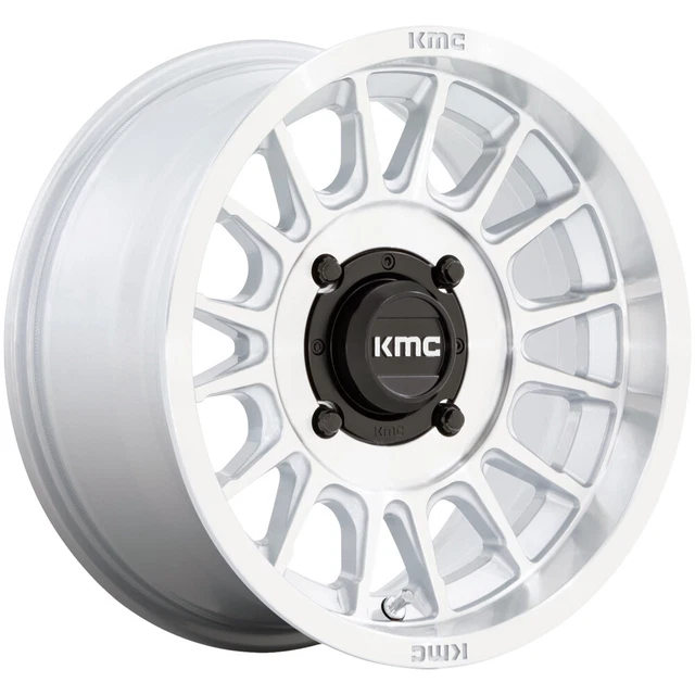 4-KMC UTV KS138 Impact 15x10 4x156 +0mm Silver Wheels Rims 15" Inch