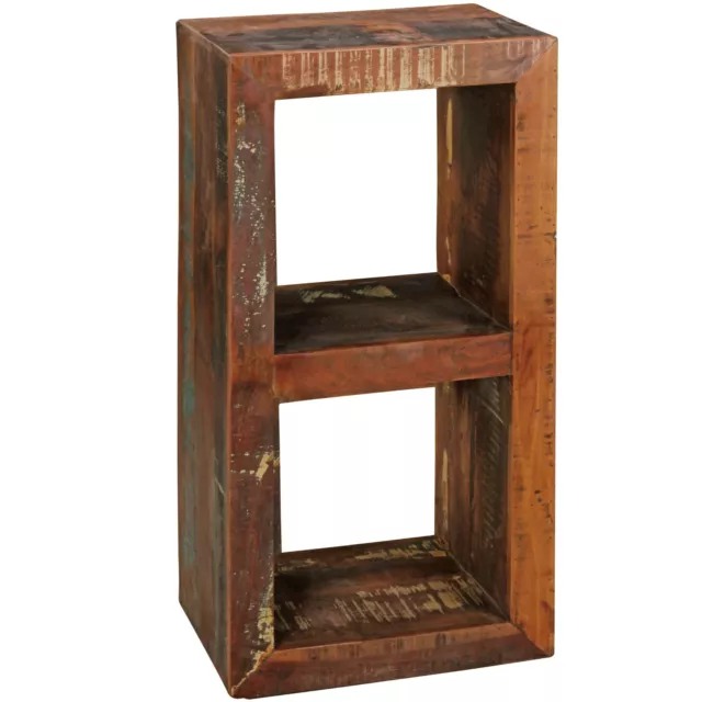 WOHNLING Bücherregal Kalkutta 45 x 35 x 90 cm Standregal Massiv Regal Cube