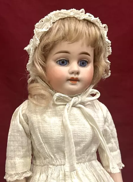 EXTREMELY RARE 16" CLOSED MOUTH Antique AM 1894 German Bisque Doll