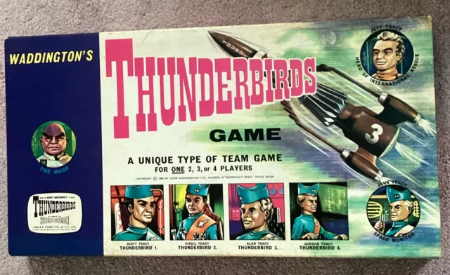 Vintage Gerry Anderson Waddingtons Thunderbirds Board Game Complete