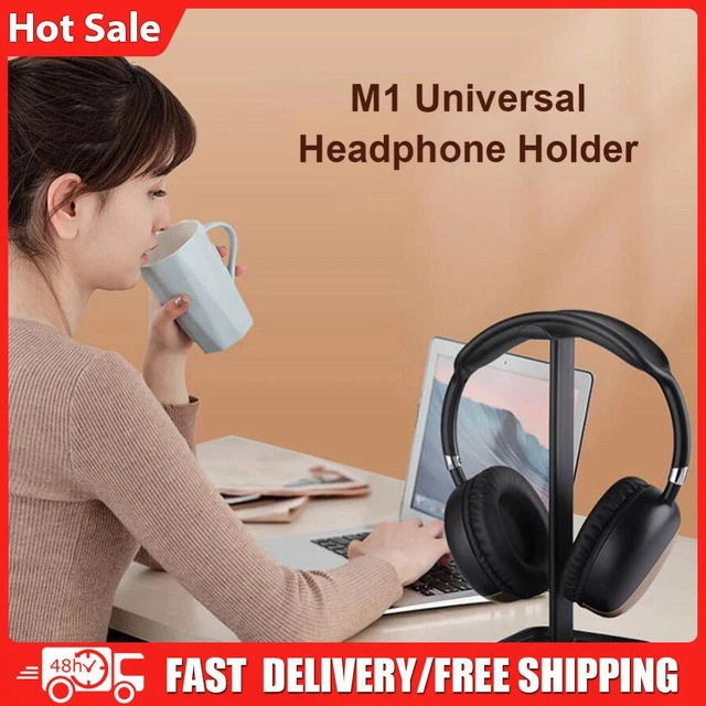 M1 Headphone Holder Hanger Earphone Desktop Display Stand Bracket (Black)