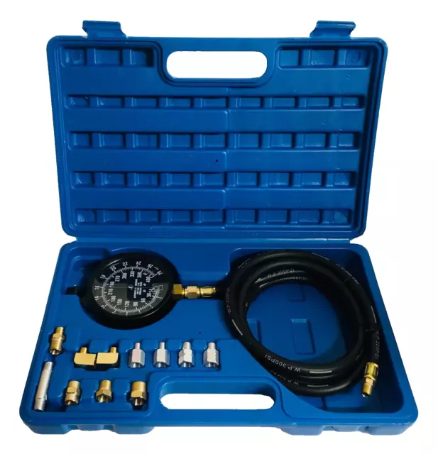 Wave Box Oil Pressure Meter Test Kit Tester Gauge Diesel Petrol Car Garage Tool