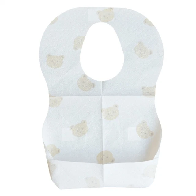 50PCS/SET DISPOSABLE BIBS Infant Burp Cloths for Baby Meal Times