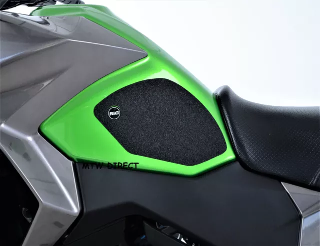 R&G BLACK TANK TRACTION GRIP PADS for  Kawasaki Versys-X 300 (2017)