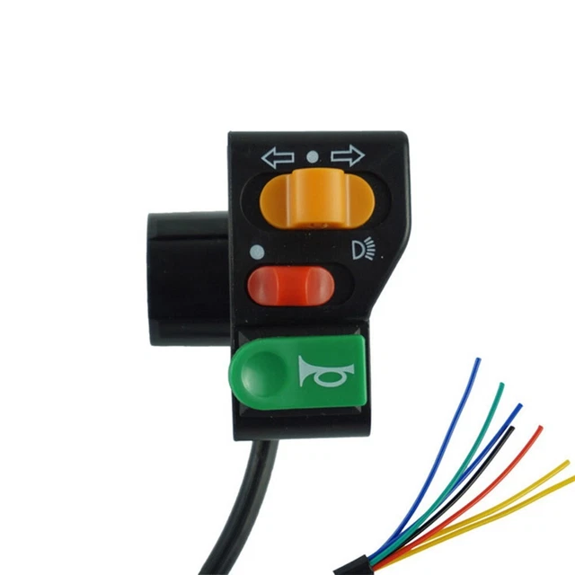 SURENHAP Interrupteur de guidon de moto Interrupteur universel de